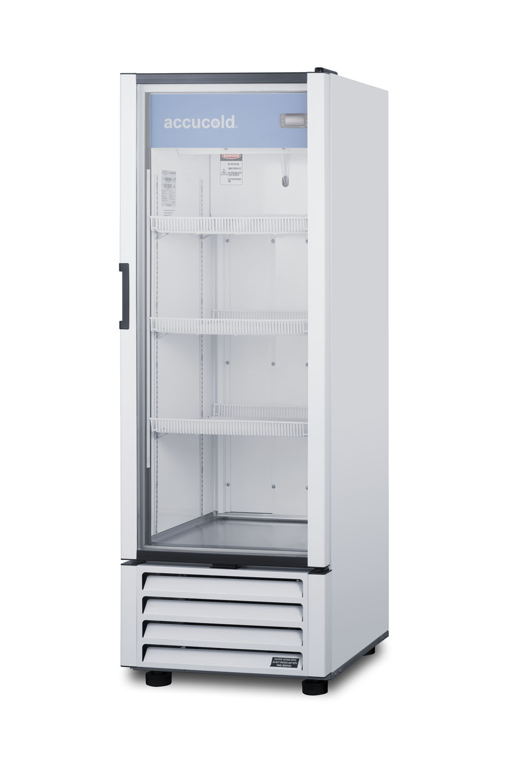 7.56 cu.ft. commercial beverage center with self-closing glass door and digital controls